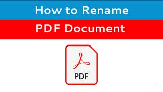 How to rename a pdf document on mobile