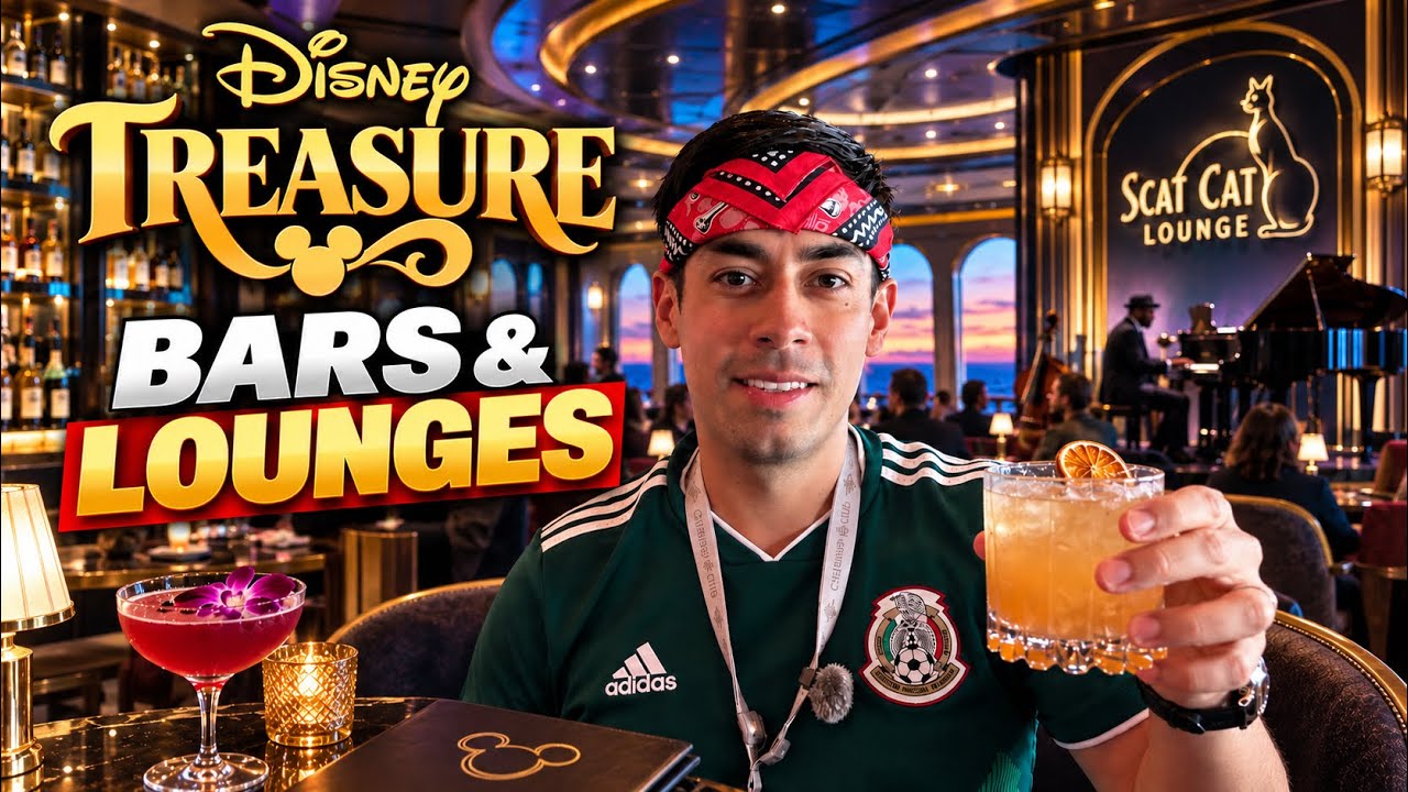 Best BARS & LOUNGES on the Disney Treasure!