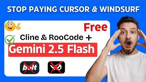 Gemini 2.5 Flash + Cline & RooCode DESTROYS CURSOR ! - This FULLY FREE AI Coder is INSANE!