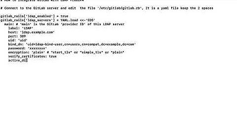 GitLab LDAP Integration