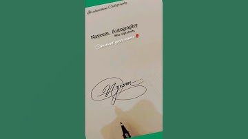 NAYEEM NAME SIGNATURE#ModernCalligraphy#creativeart#signos#ytshorts