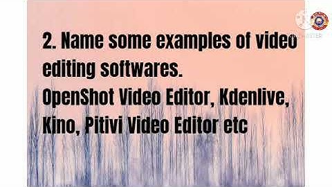 KRSMA#Standard 9 IT Notes Chapter 9 Video Editing.