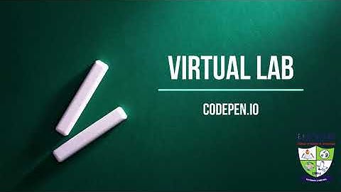 Virtual Laboratory using CodePen