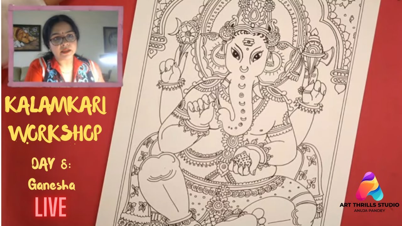 Kalamkari Painting Classes Offered by Pencil And Chai