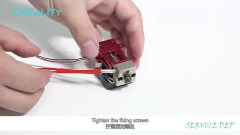 Service tutorial CR 5 Pro H replace heating tube