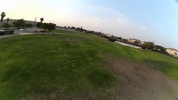 My first ever flight with 45 degrees camera up-tilt. Scary...And too many people arround.