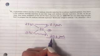 How To Solve Alligation Problems (NAPLEX/FPGEE) Part 2/2