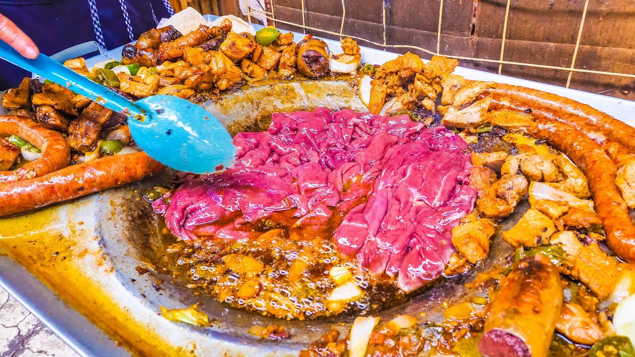 EXTREME Mexican Street Food! BLOOD + CACTUS Tacos and SPICY Street Market TACO Tour in Mexico City | The Food Ranger