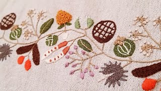 Seeds #embroiderystitches #handembroidery #刺繍 #embroideryforbeginner