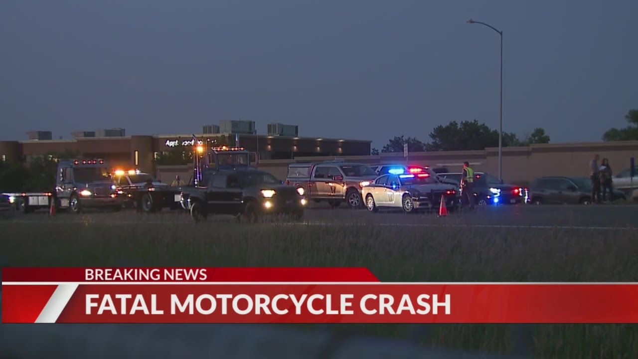 I-70 closed for deadly crash involving motorcycle, bus - YouTube