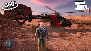 360° GTA 6 - Alpha version gameplay / Helicopter flight