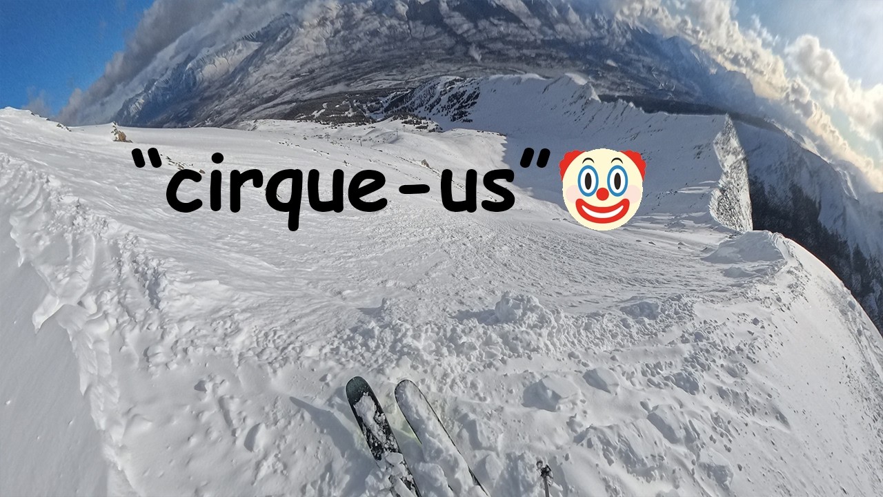 marmot's double black goodies - skiing the "cirque-us" (Marmot Basin - Feb 2026)