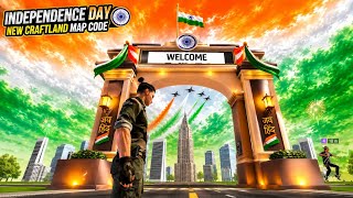 15 August Independence Day 🇮🇳🫡 New Craftland Map Code Free Fire 🔥