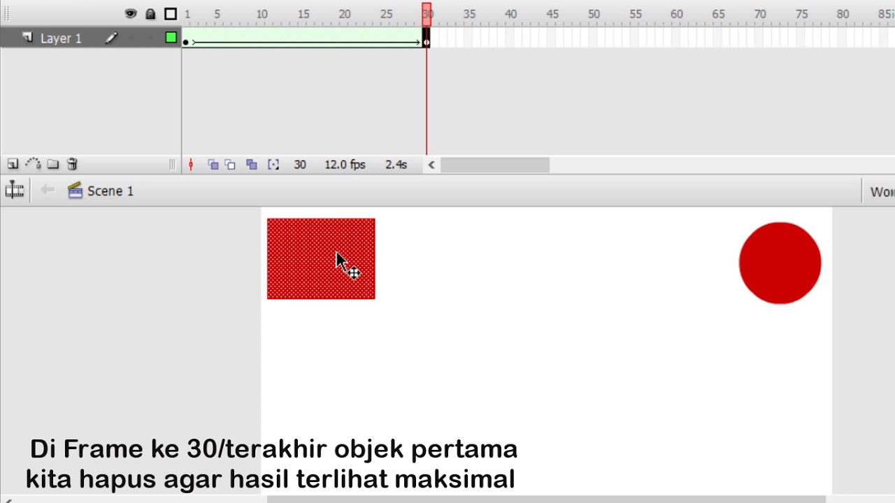 Cara Motion Shape Tween di Adobe Flash || Prakerin BPMTPK - YouTube