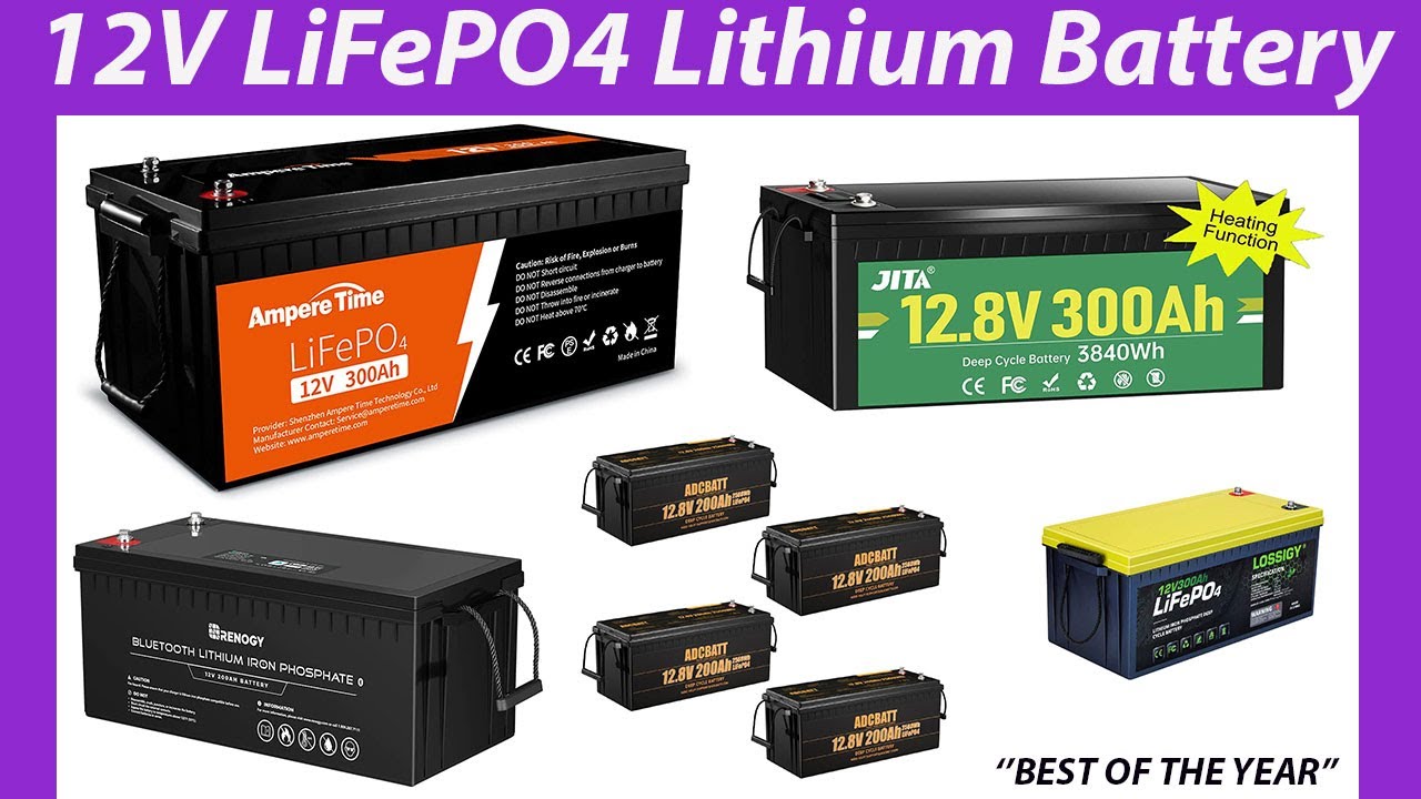 12V LiFePO4 Lithium Battery Best of the year!! Top 10 Reviews