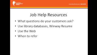 Introduction to Information Source Job Resources