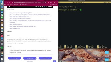 Exercise 8  -  Bash Scripting, Auto Email and Crontabs