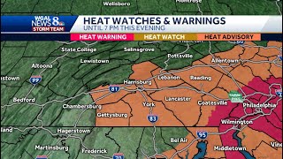 Central Pennsylvania weather: Heat advisory, flash flood watch in effect in some areas
