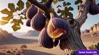 Fig Harvest in Arid Valley 🌵🍇 Gigantic Purple Figs Hanging in Sunlight