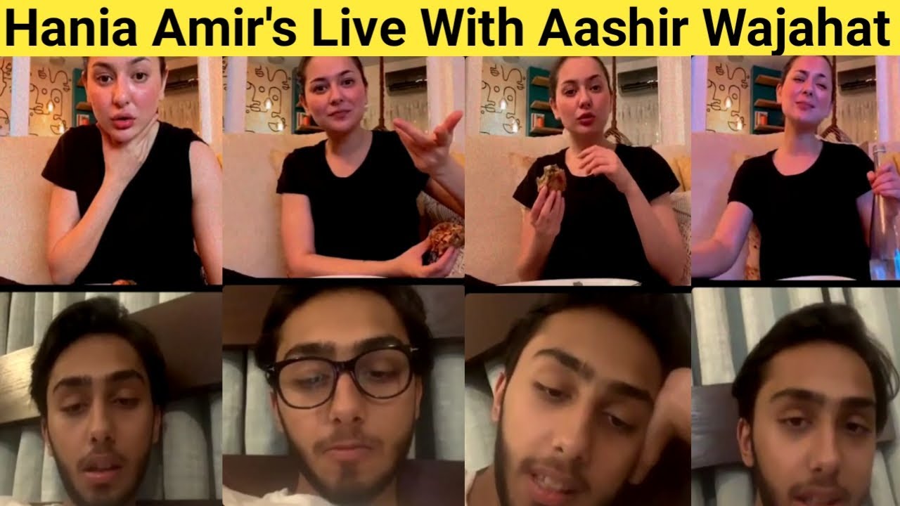 Hania Amir Live With Aashir Wajahat - Live On Instagram - 21.04.2021