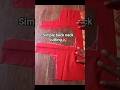 ब्लाउज का सिंपल बैक गला बनाना सीखें | Easy Blouse Back Neck Design #shorts #blousebackneck