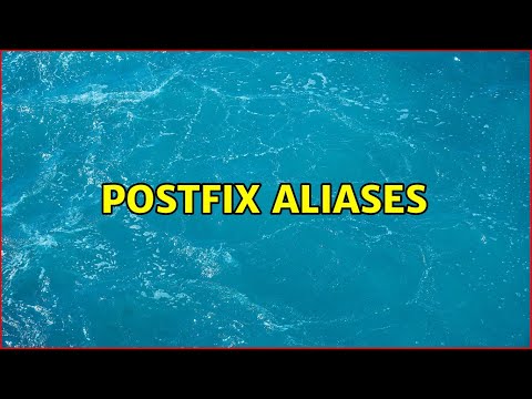 Postfix aliases (3 Solutions!!)