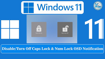 ✅ How To Disable/Turn Off Caps-Lock/Num Lock OSD Notification On HP PC