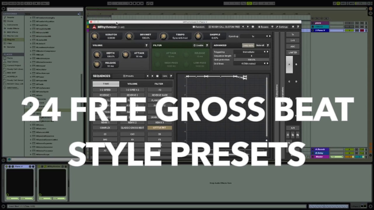FREE MRhythmizer (GROSS BEAT FOR MAC) Roody Call Presets ...