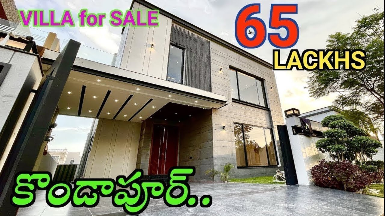 Villa for sale in hyderabad ll kondapur Only 65 Lackhs ll loan available #villaforsale 