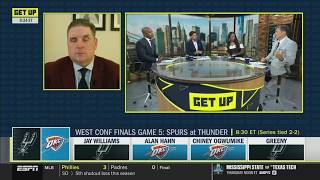 GET UP | SGA outplays Wemby tonight - ESPN Crew makes bold prediction for Game 5 Spurs at Thunder