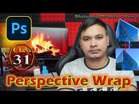 Perspective Wrap tool in Adobe Photoshop for Beginners in Bangla by Safi Ahmed 💖Class-31💖  #safi360