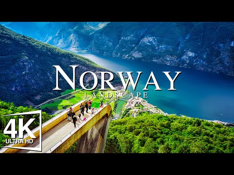 FLYING OVER Norway Relaxing Music With Beautiful Natural Landscape