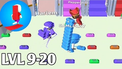 Bridge Race | Level 9-20 Gameplay Walkthrough Part 2 (Android, iOS)