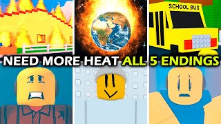 NEED MORE HEAT  (Full Walkthrough + All 5 Endings)  Roblox