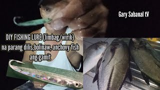 bira-bira fishing gamit ang diy fishing lure (limbag/wirik)na parang dilis/anchovy fish. #diy