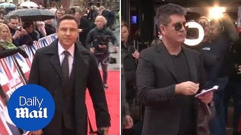 David Walliams and Simon Cowell arrive at BGT auditions - Daily Mail