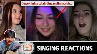 Cewek Rusia ini ketar ketir setelah dinyanyiin sampe sampe.. | SINGING REACTIONS OmeTV