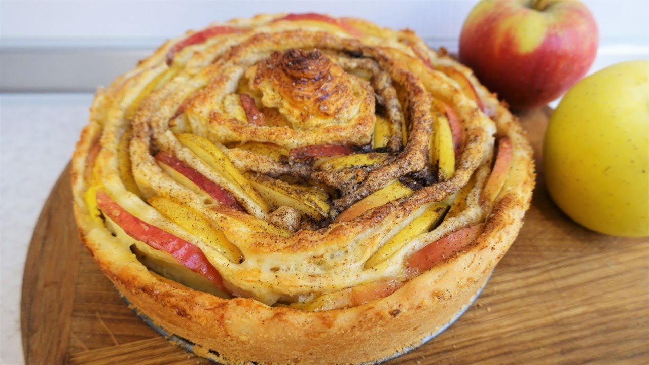 Super Apple Pie ! Only 2 Apples for Rose Pie ! Easy & Beautiful Recipe
