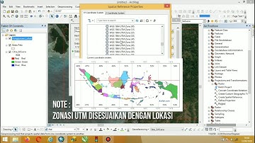 Mengubah Sistem Koordinat Geografis ke UTM | Change Coordinate System (ArcGIS Basic Tutorial)