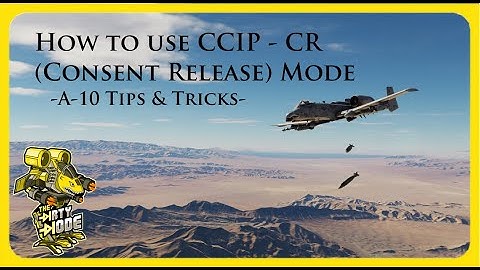 How to use CCIP-CR Consent Release Mode in an A-10 - DCS Tips & Tricks, in 4K