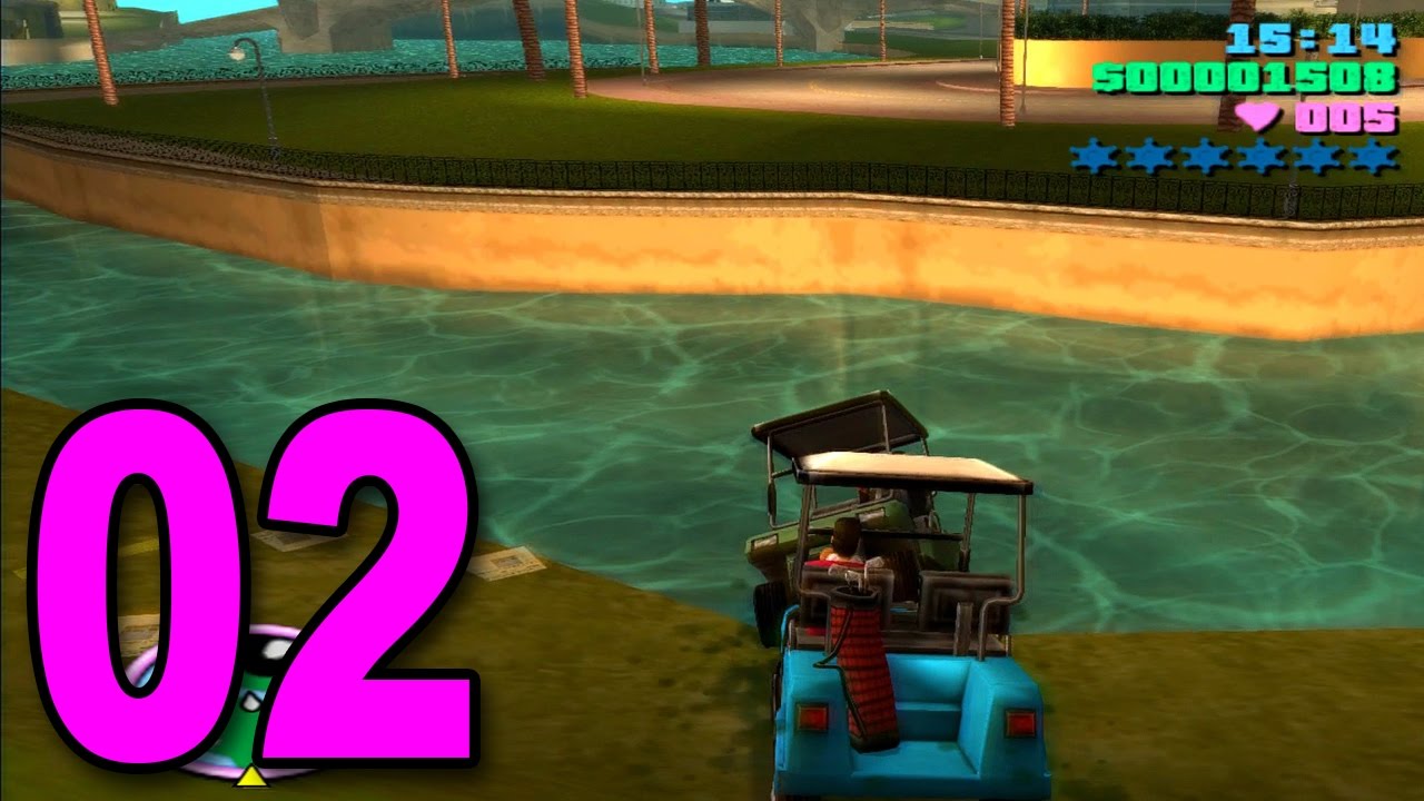 Grand Theft Auto Vice City Part 2 GOLF CART MAYHEM YouTube