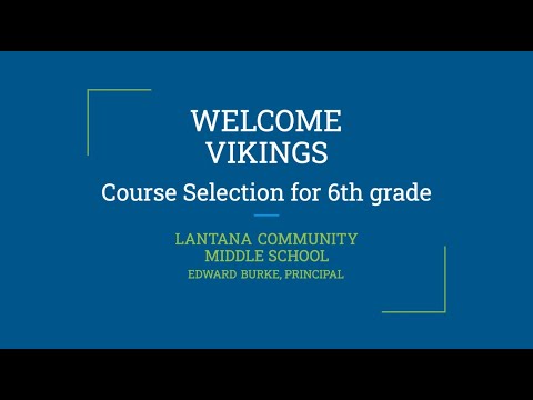 Lantana Middle School 6th Grade Incoming Student Video 2021