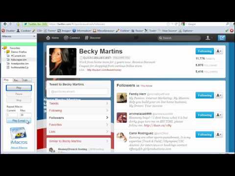 Twitter Auto Follower, id scraper and auto tweeter