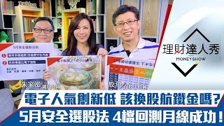 【理財達人秀】電子人氣低迷 換股航鐵金來得及嗎？4月營收17檔績優生避風！5月"金鋼紙"將發威？｜李兆華、朱家泓、股魚《理財達人秀》2021.05.10