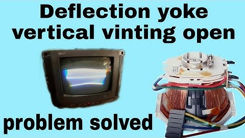Deflection yoke vertical vinting open