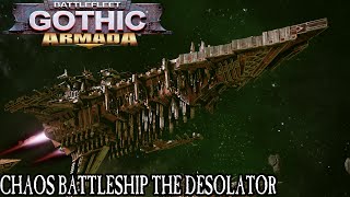 Chaos Battleship The Desolator - Battlefleet Gothic Armada