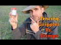 Fencing Gadgets; Gripples Vs  Crimps Vs Fencing Knots. The Positives and the Negatives