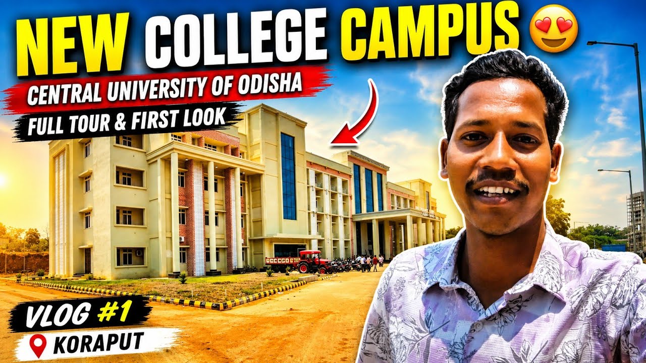 NEW COLLEGE CAMPUS 😱 👉 Central University of Odisha, Koraput 📍 😱 #ishankvlogs01 #vlog