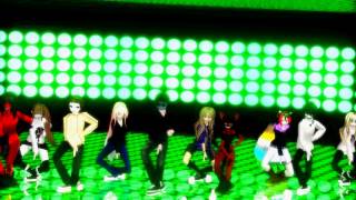 Precious Nanami&A.L.&Fatili&Jess&Haku&other-PSY vs 2NE1 vs BIGBANG mashup(MMD) Resimi