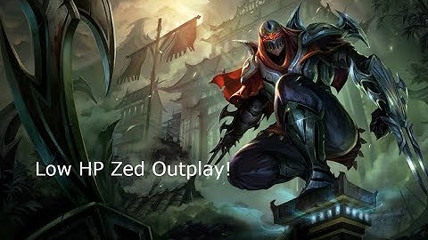 ZED VS FIZZ 10% HP OUTPLAY!